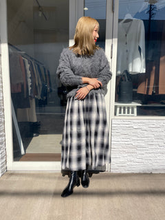 シャギーニットプルオーバー