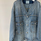 Vネックオーバーサイズデニムジャケット