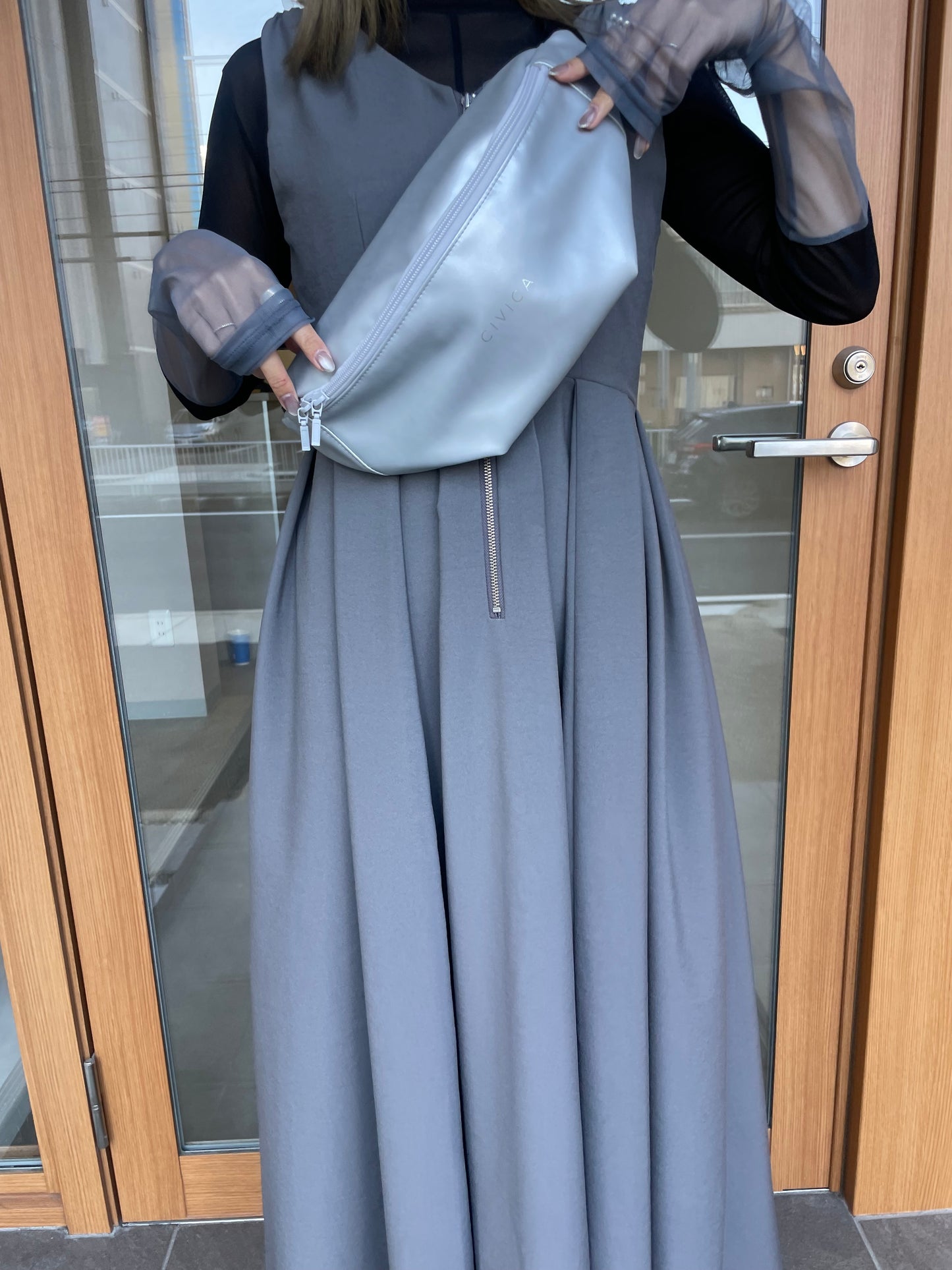 MADE IN JAPAN  eco leather body bag