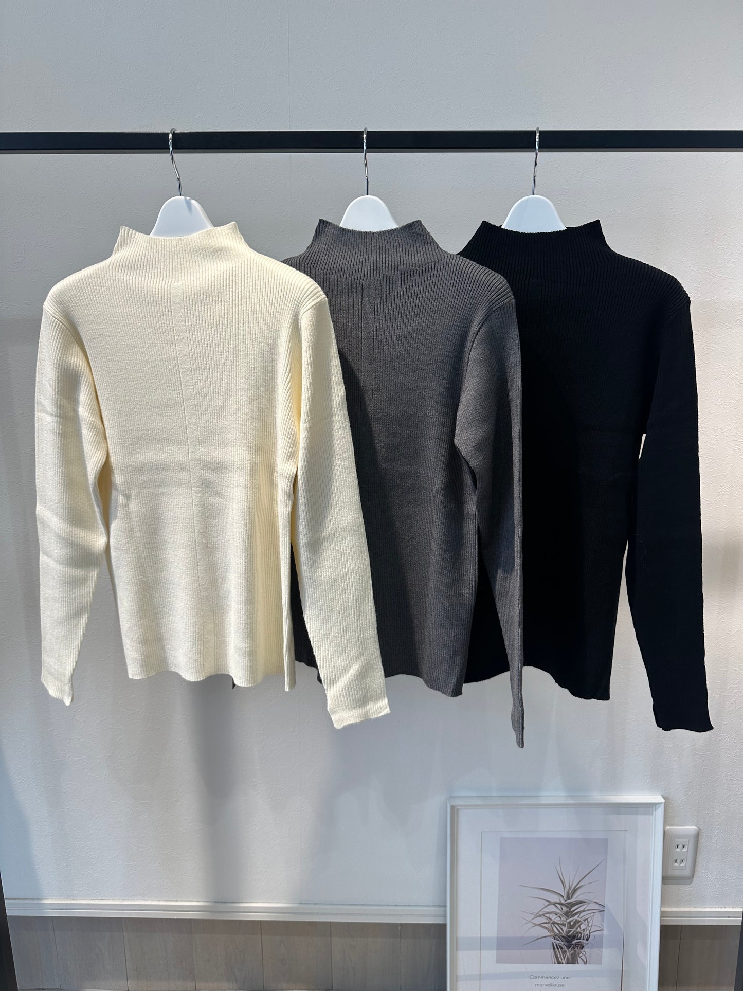 ベーシックリブニット