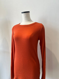 シルクカシミアブレンドリブトップス