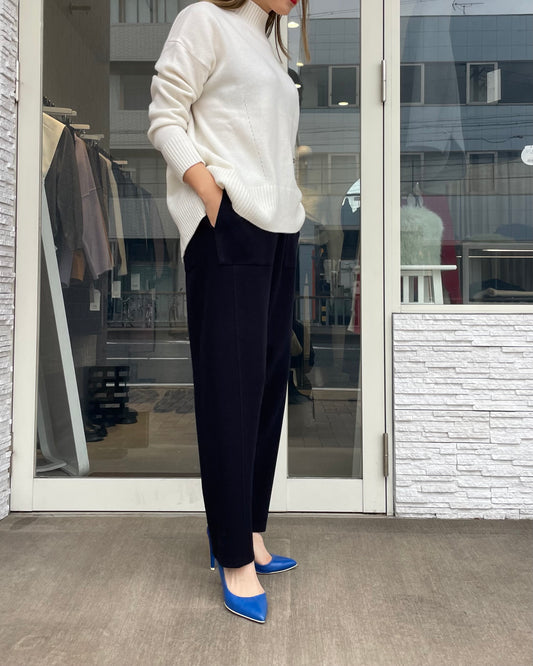 メルトンイージーテーパードパンツ