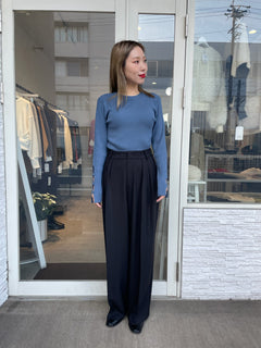 カットデザインリブニット