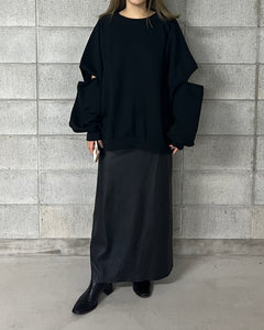 cut out sweat pullover