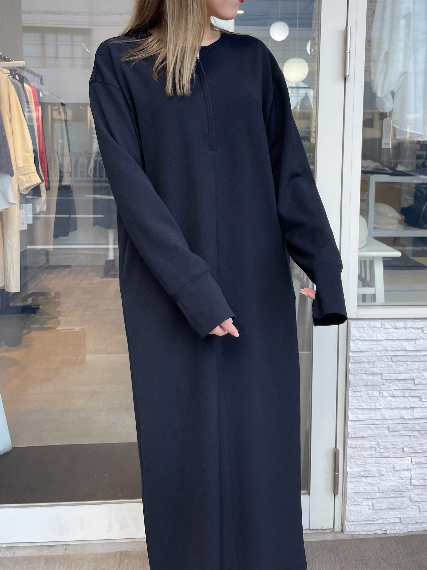 ジョーゼットロングワンピース