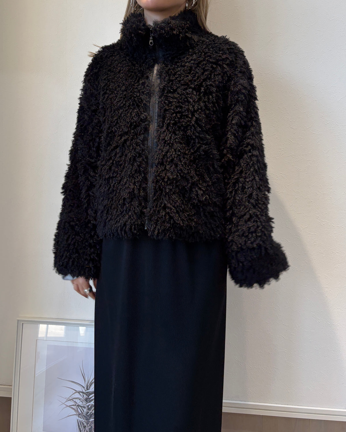 プードルジップブルゾン