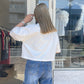 シルクブレンドクロップドTシャツ