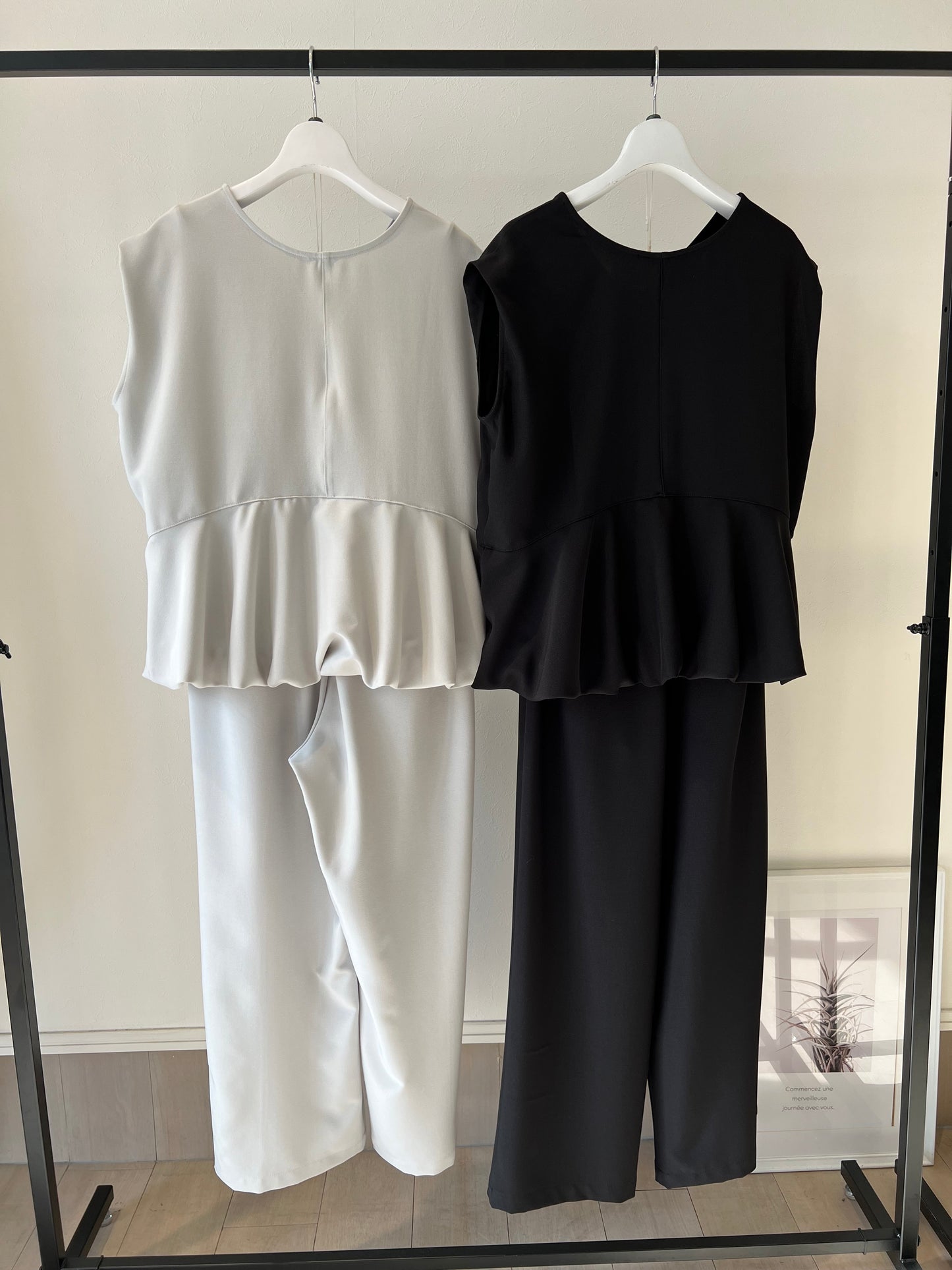 バルーントップス＆ワイドパンツセット