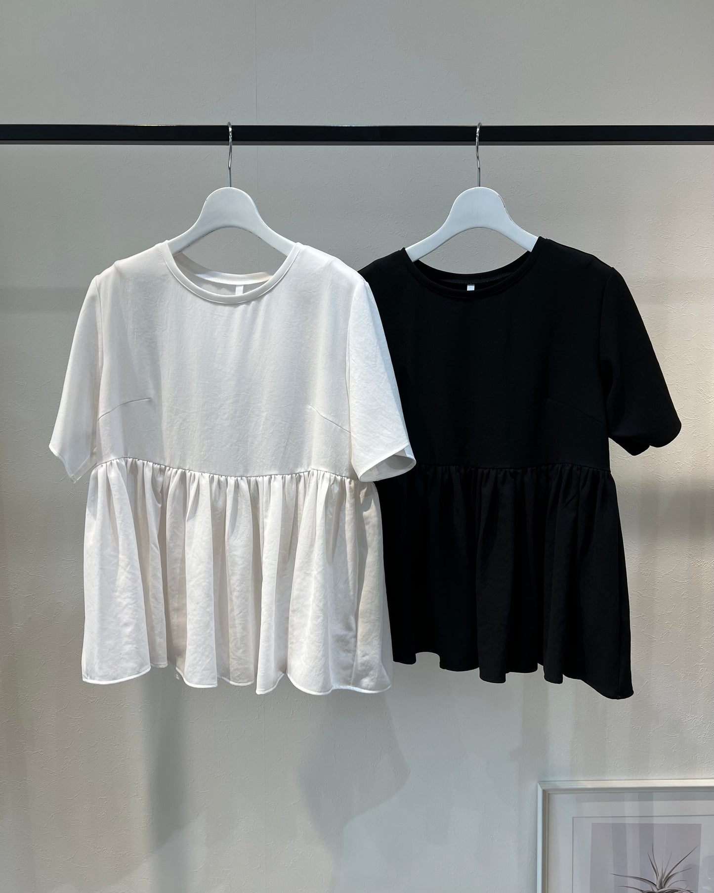 ストレッチシフォンフリルブラウス
