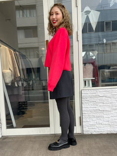 ♡コットンショートニット