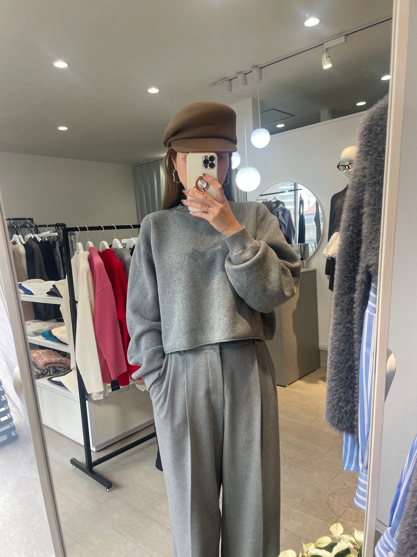 ウール100%キャスケット