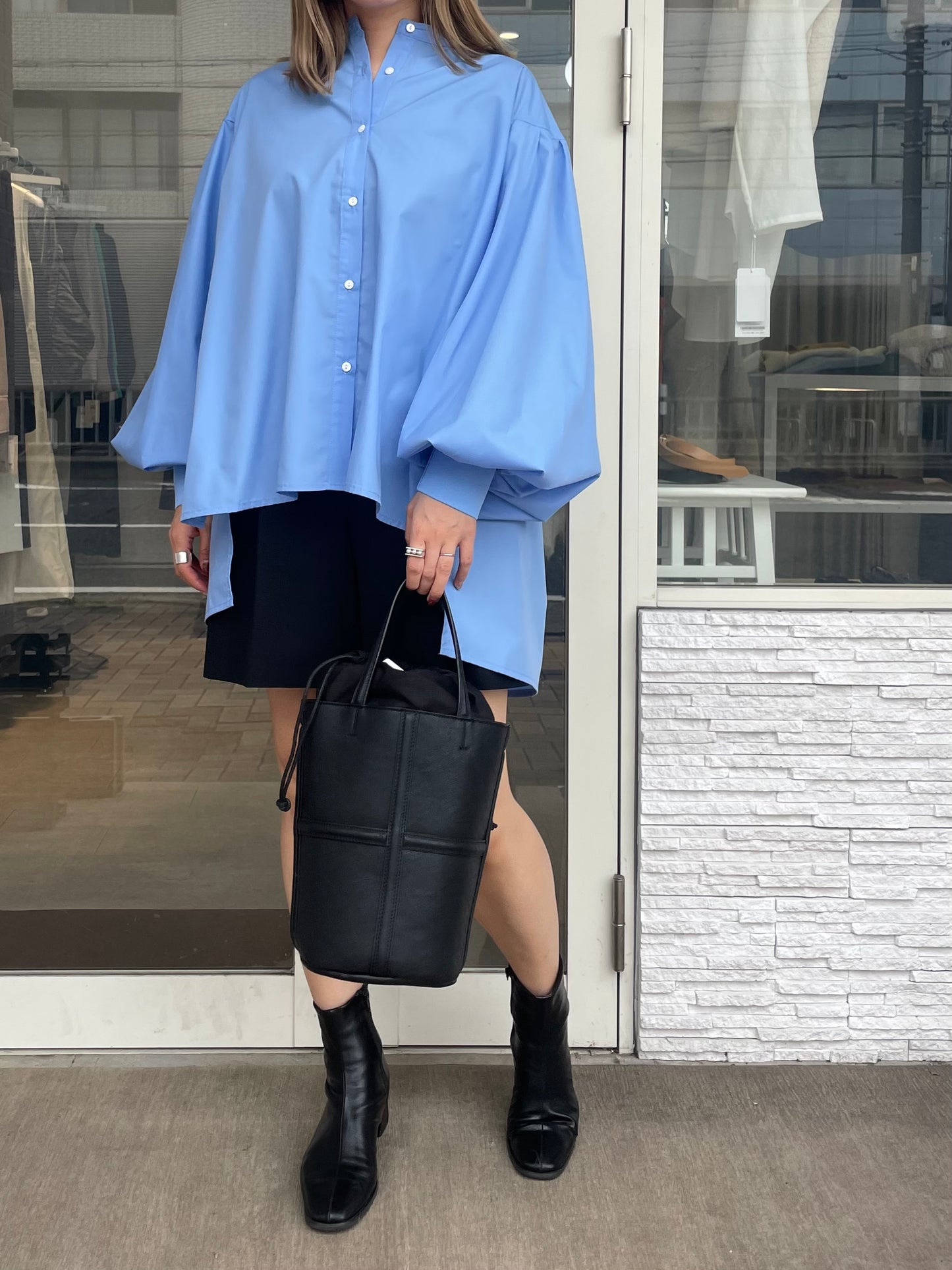 ボリュームスリーブブラウス