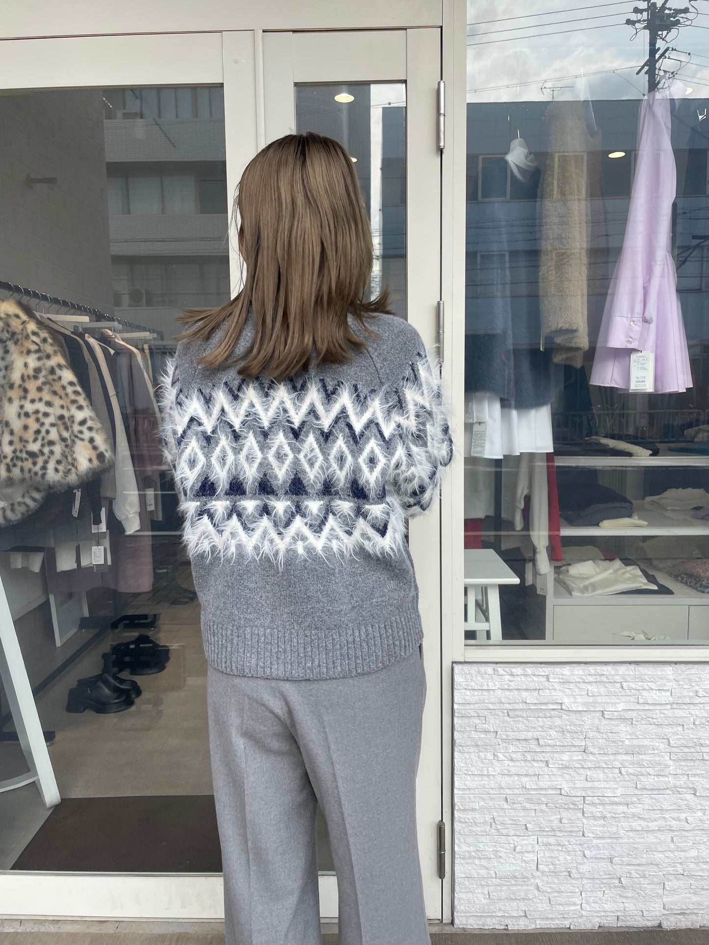 ノルディックニットブルゾン