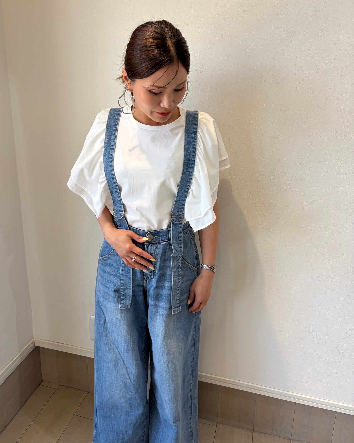 ドッキングフリルTシャツ