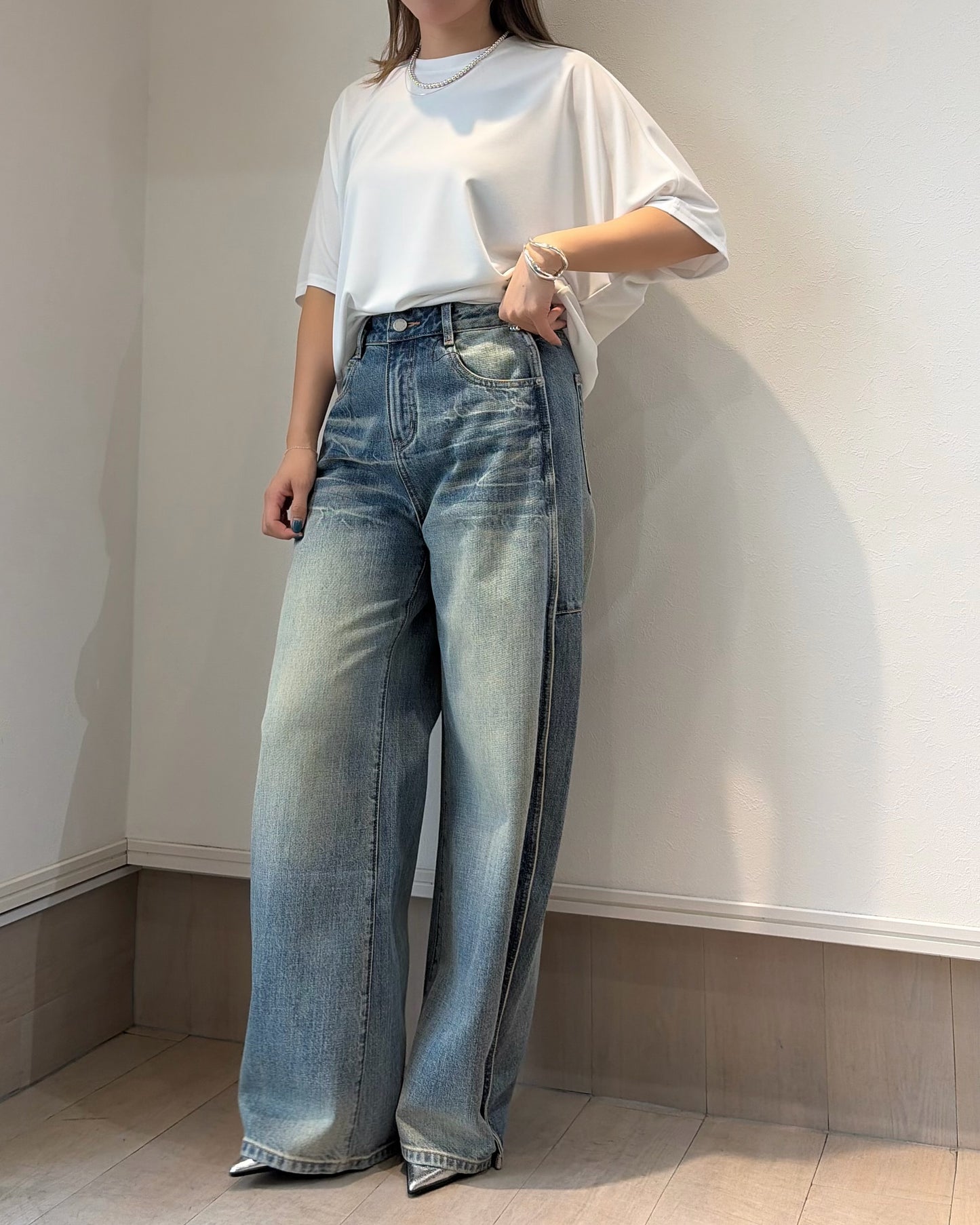 ストレッチドルマンカットソー
