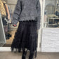 ベロアチュールスカート