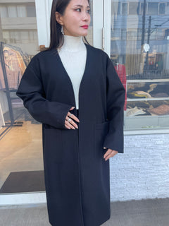 ウールライクロングカーディガン