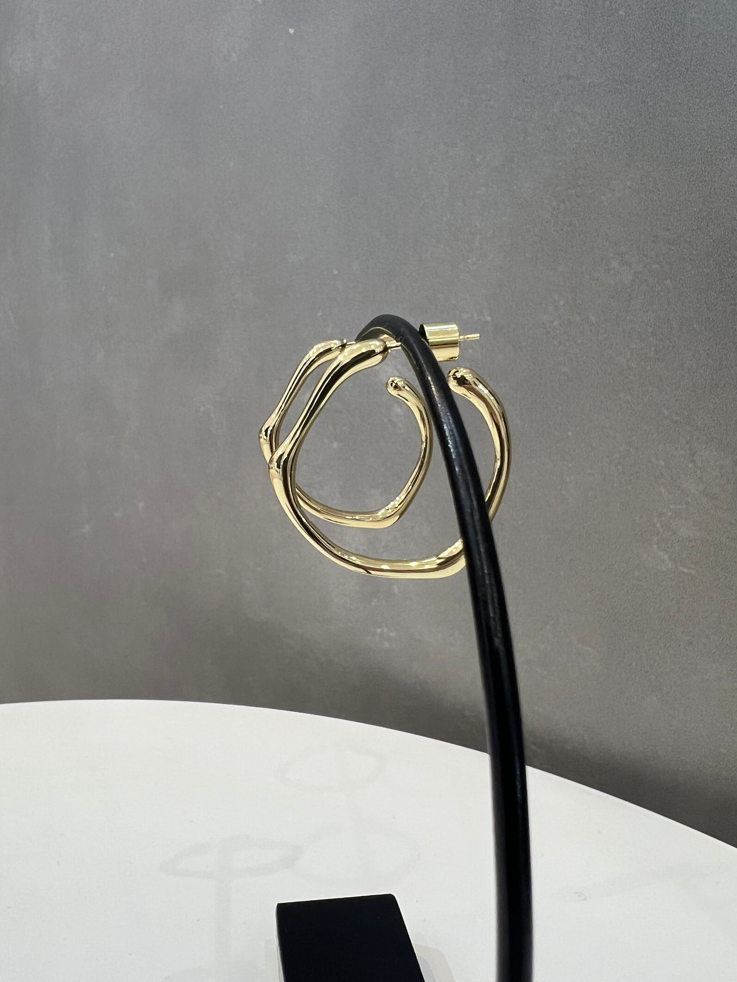 バンブーフープピアス