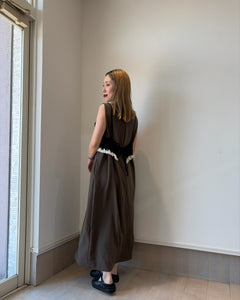 ストレッチシフォンワンピース