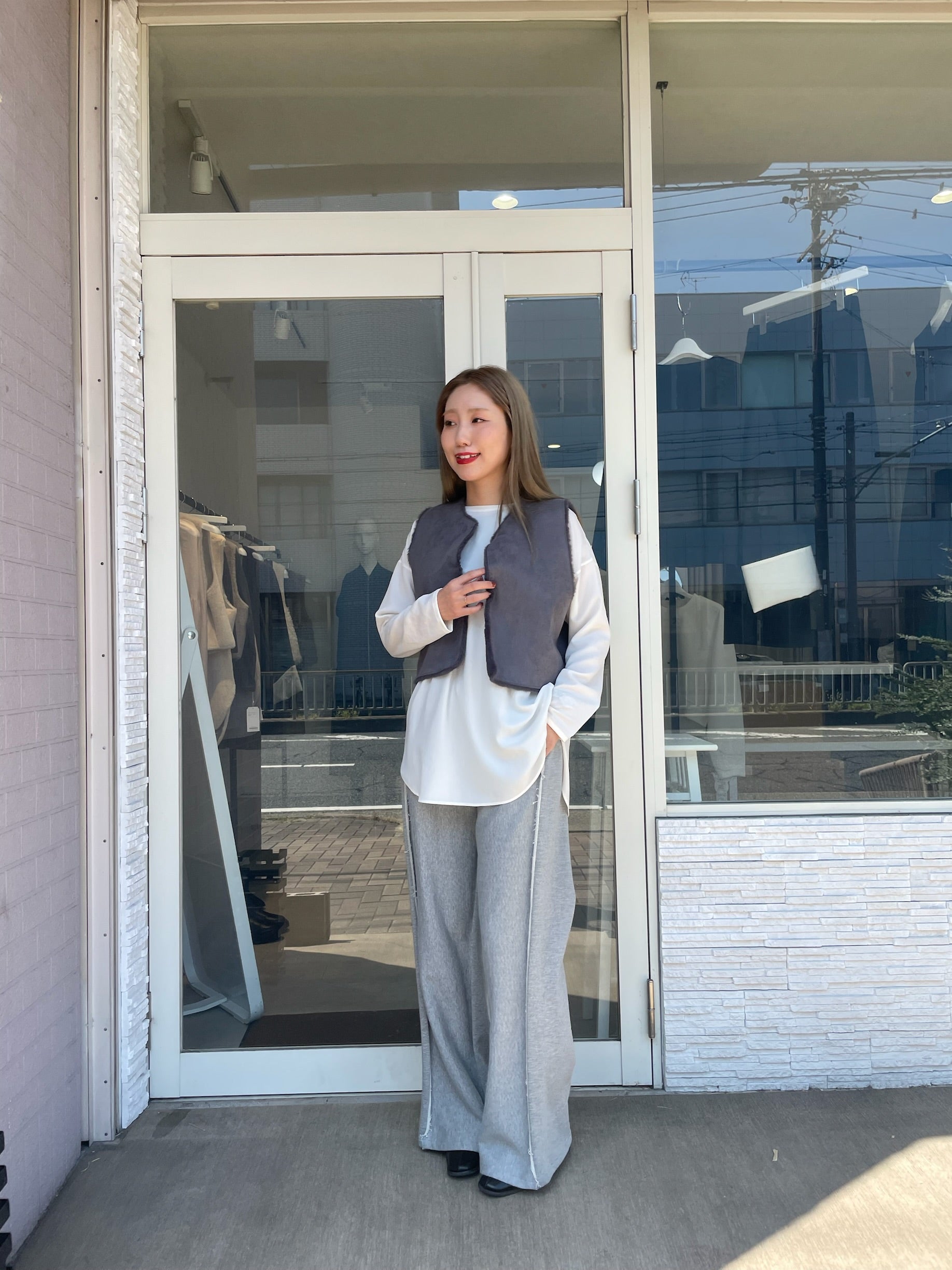 リバーシブルエコムートンショートファーベスト – SETiA online