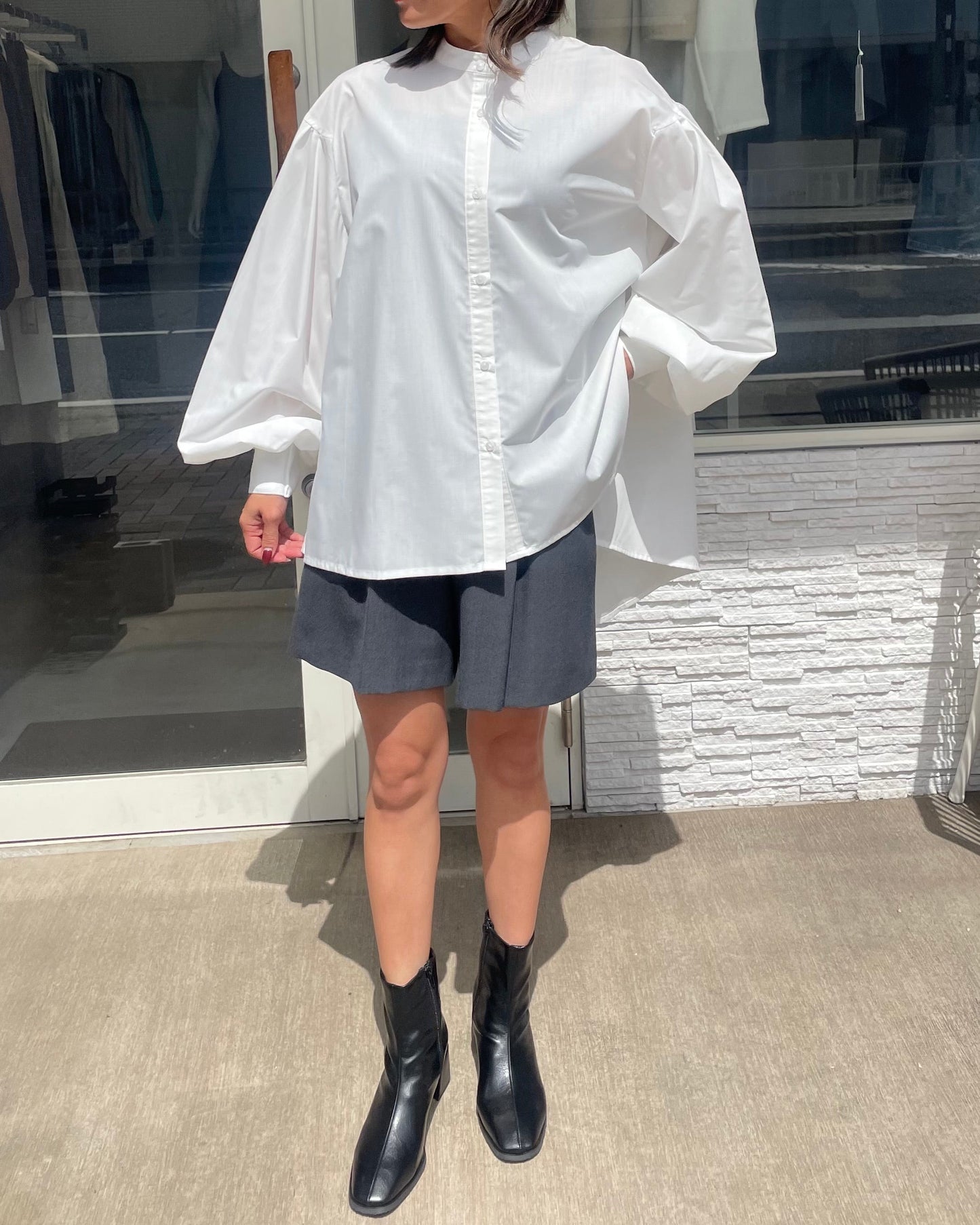 ボリュームスリーブブラウス