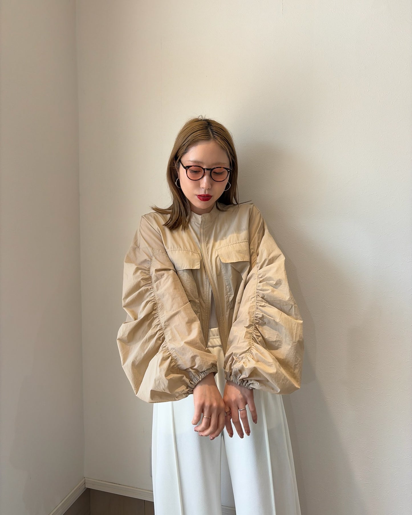 ギャザーブルゾン