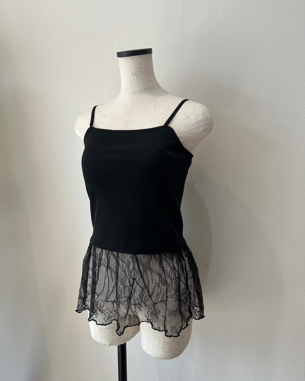 レースドッキングキャミソール