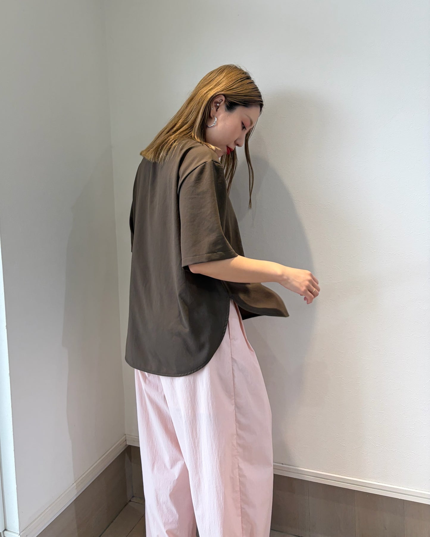 ストレッチシフォンブラウス