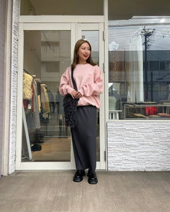 ニットフリンジバッグ