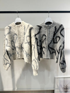 ニュアンスラインシャギージップジャケット