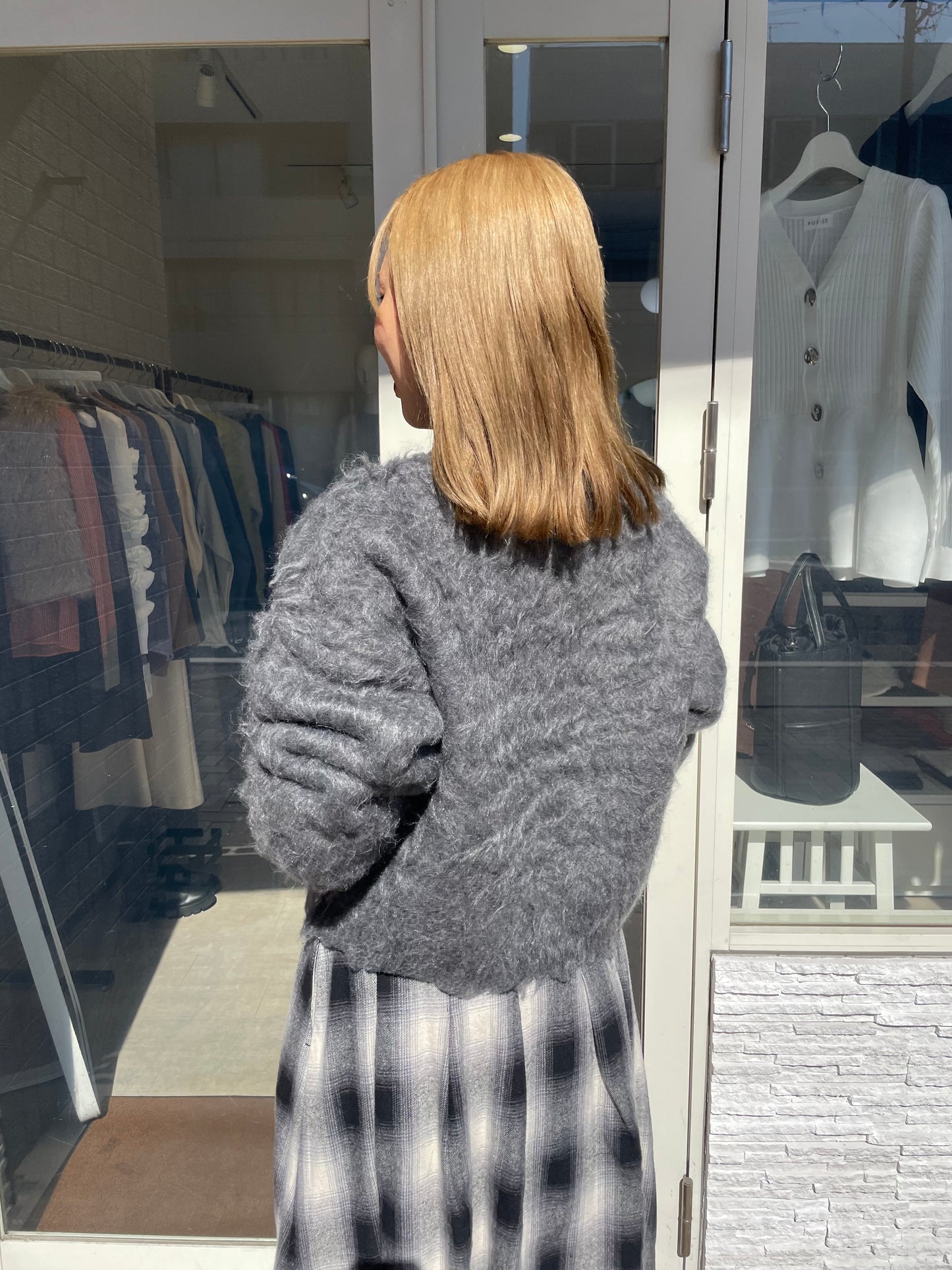 シャギーニットプルオーバー