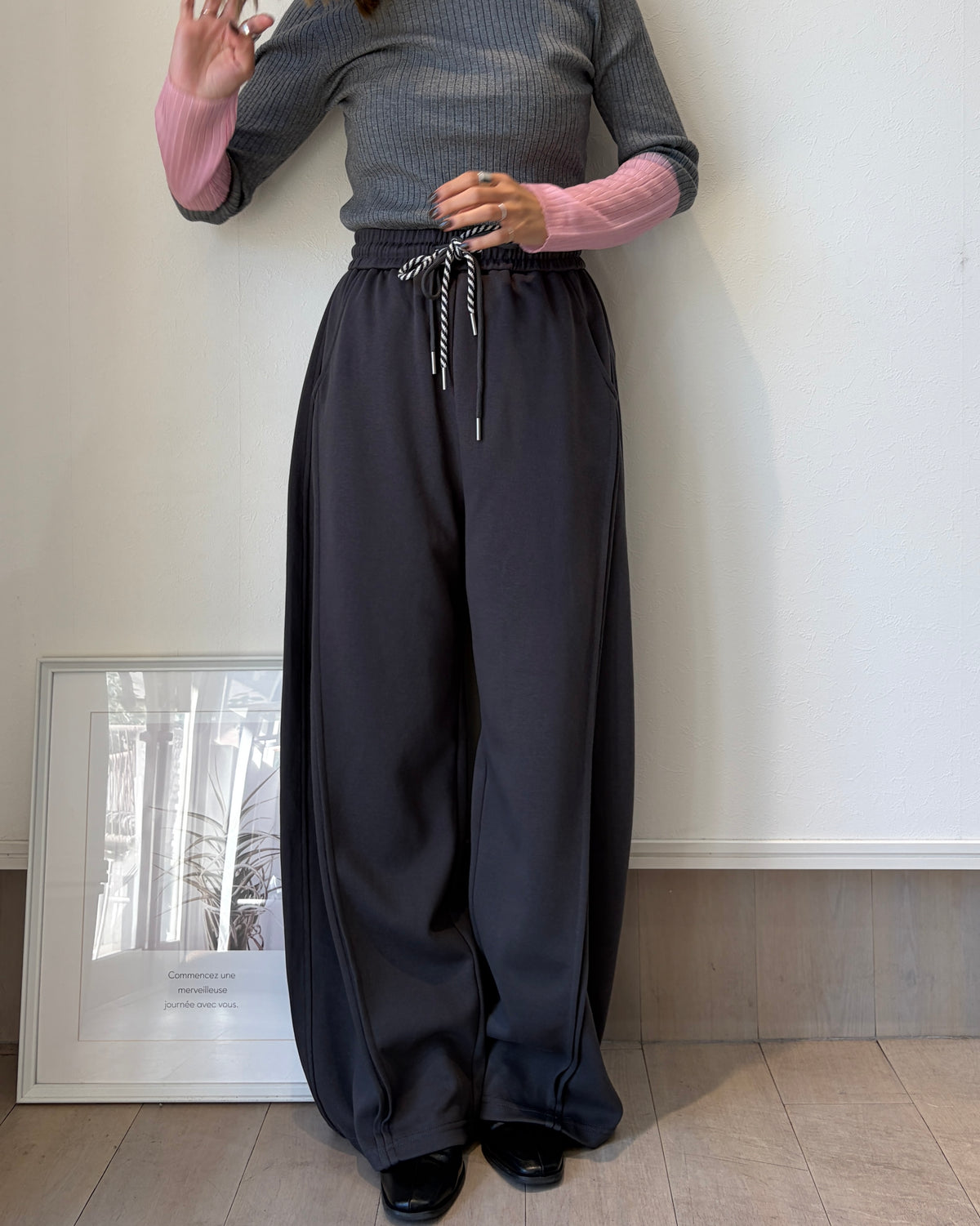 ダブルコードスウェットパンツ