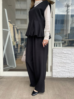 バルーントップス＆ワイドパンツセット