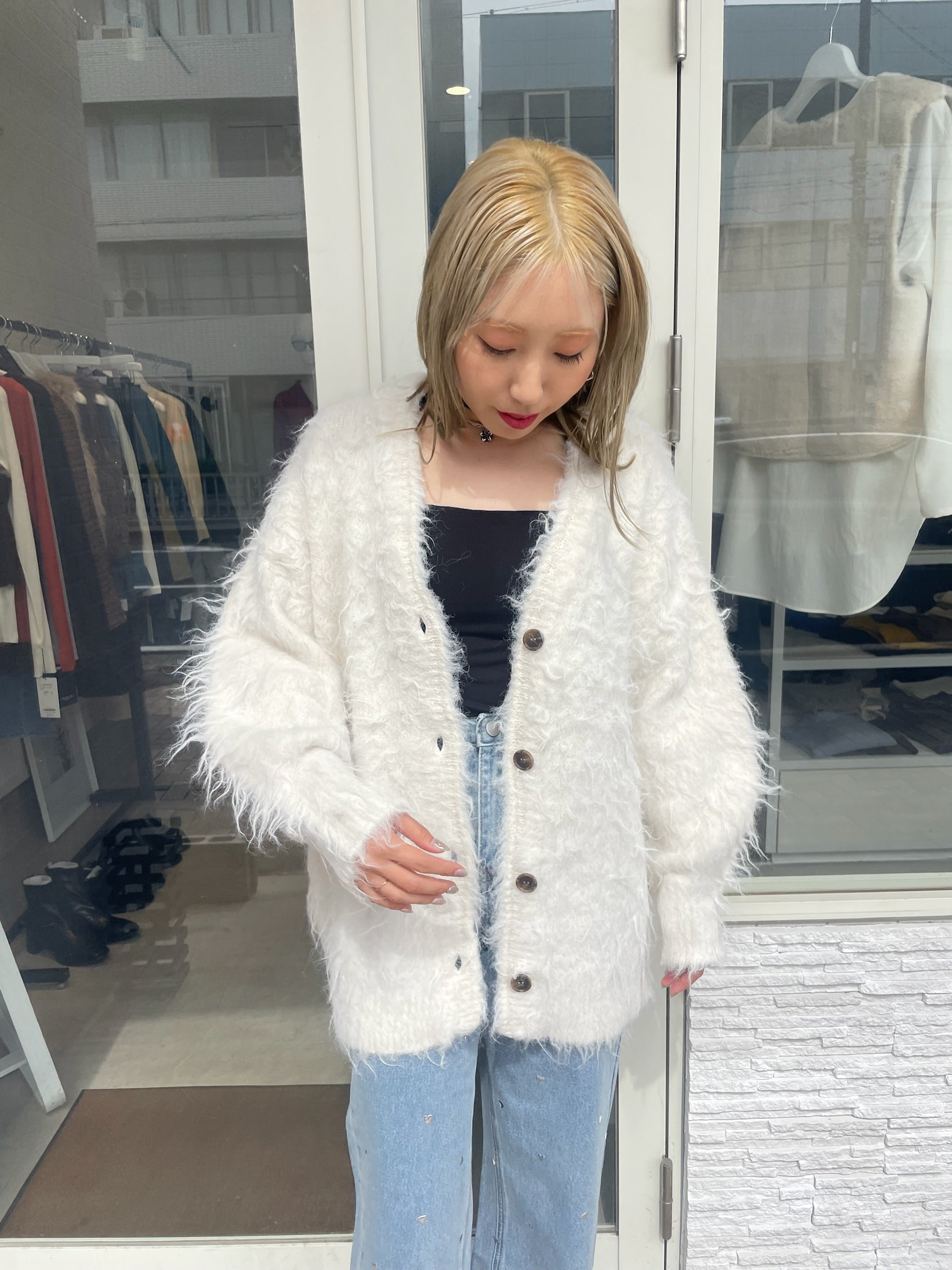 TOMRROWLAND✨未使用級　ロングガウン　ニット　シャギー素材　近年モデル TOMRROWLAND✨未使用級 ロングガウン ニット シャギー素材 近年