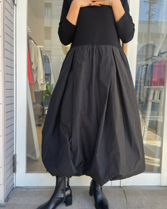 ロングスリーブドッキングバルーンワンピース