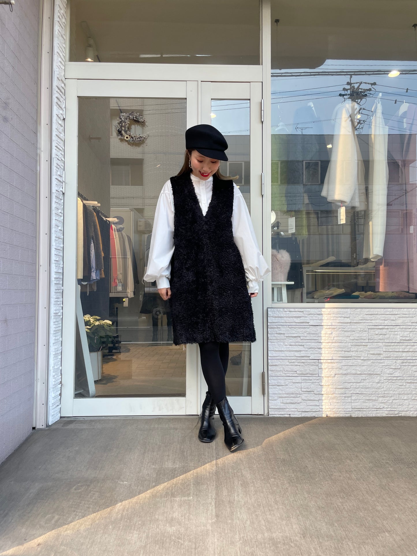 ウール100%キャスケット