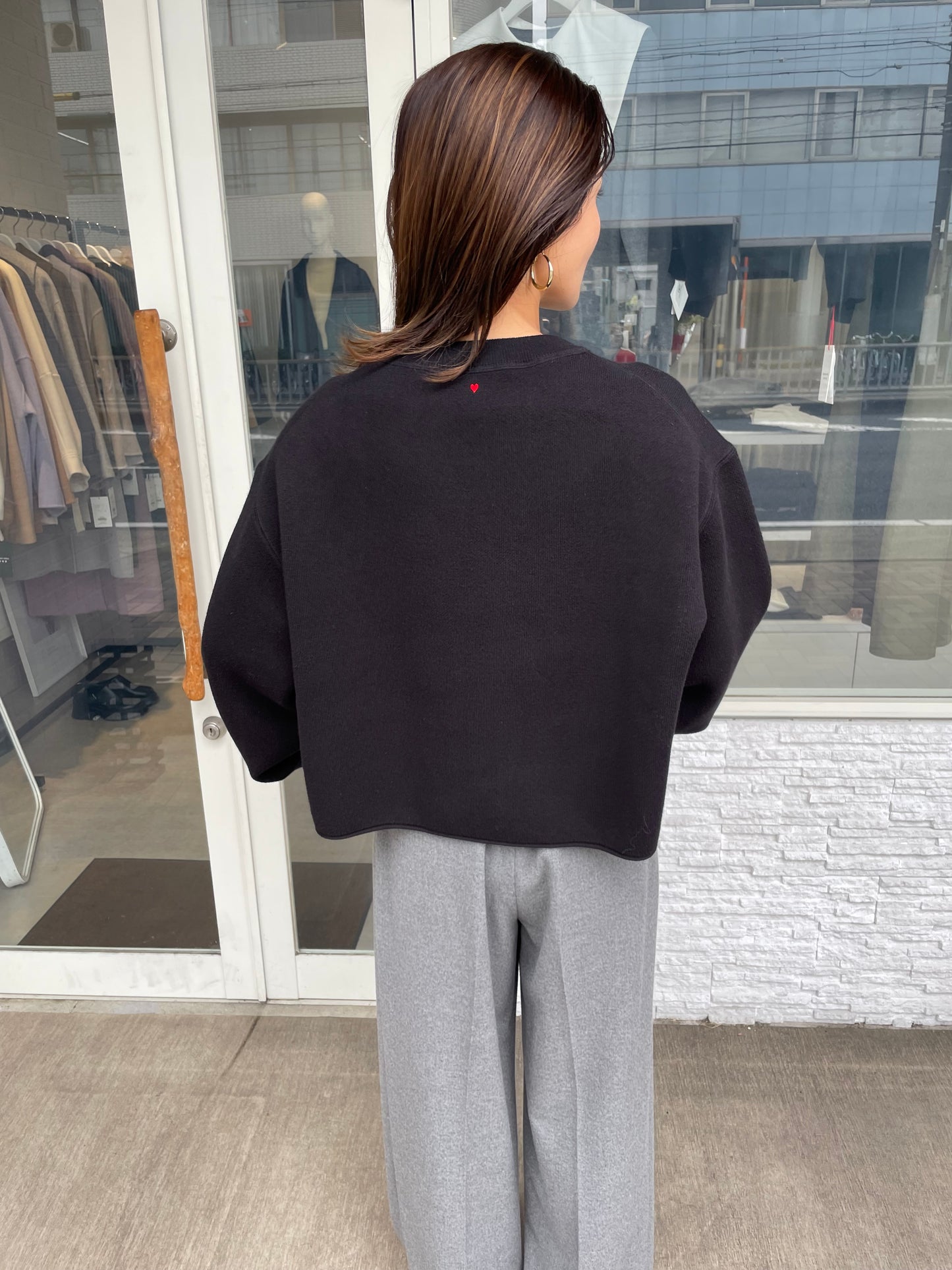 ♡コットンショートニット