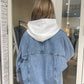 バックスリットフーディー