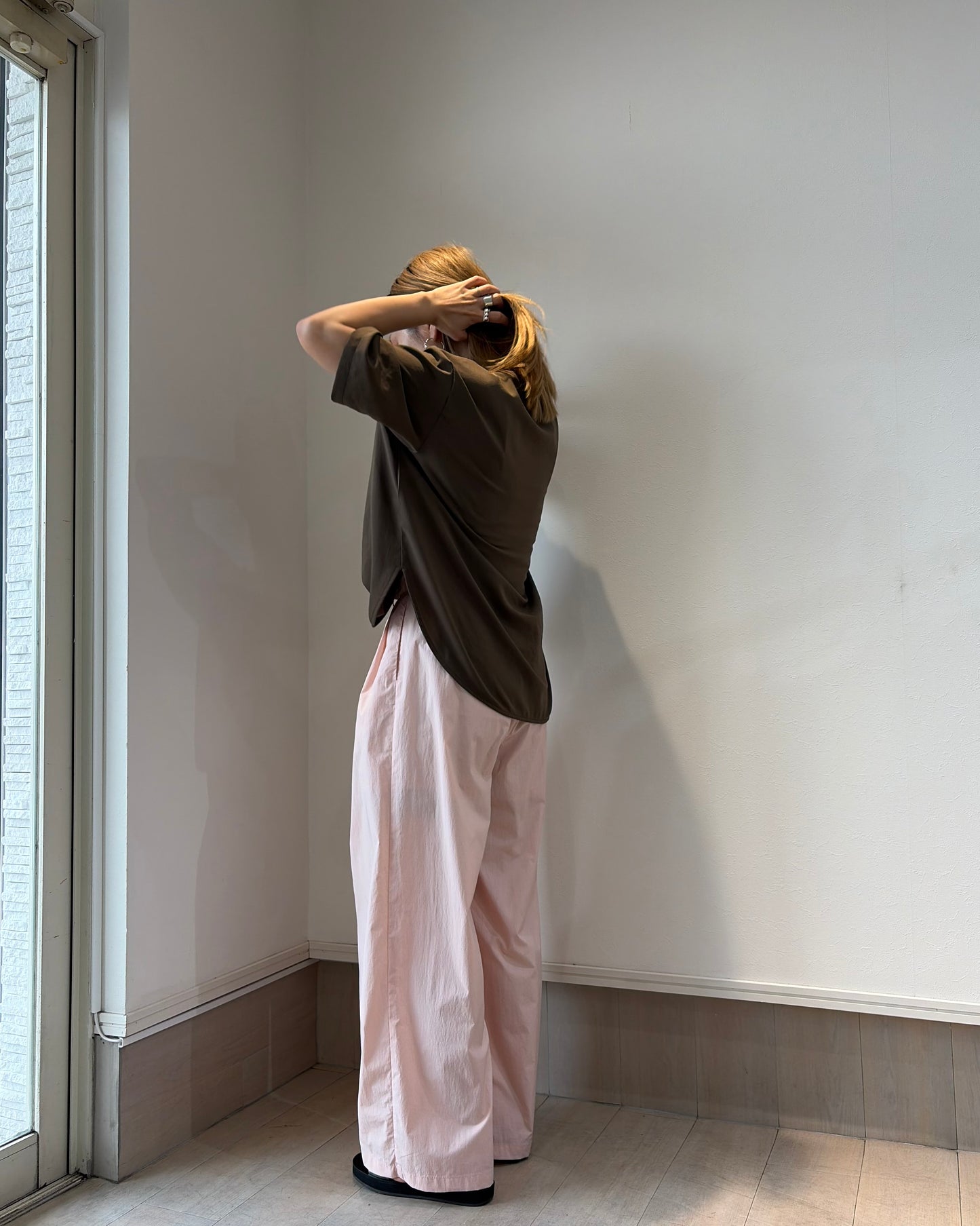 ストレッチシフォンブラウス