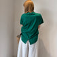 シルケットバックスリットTシャツ