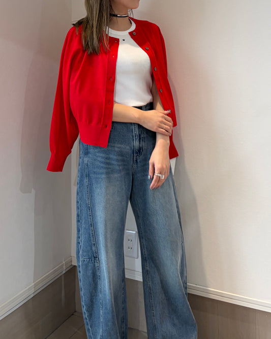 ベーシッククルーカーディガン