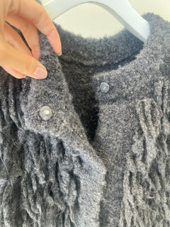 ニットフリンジベスト