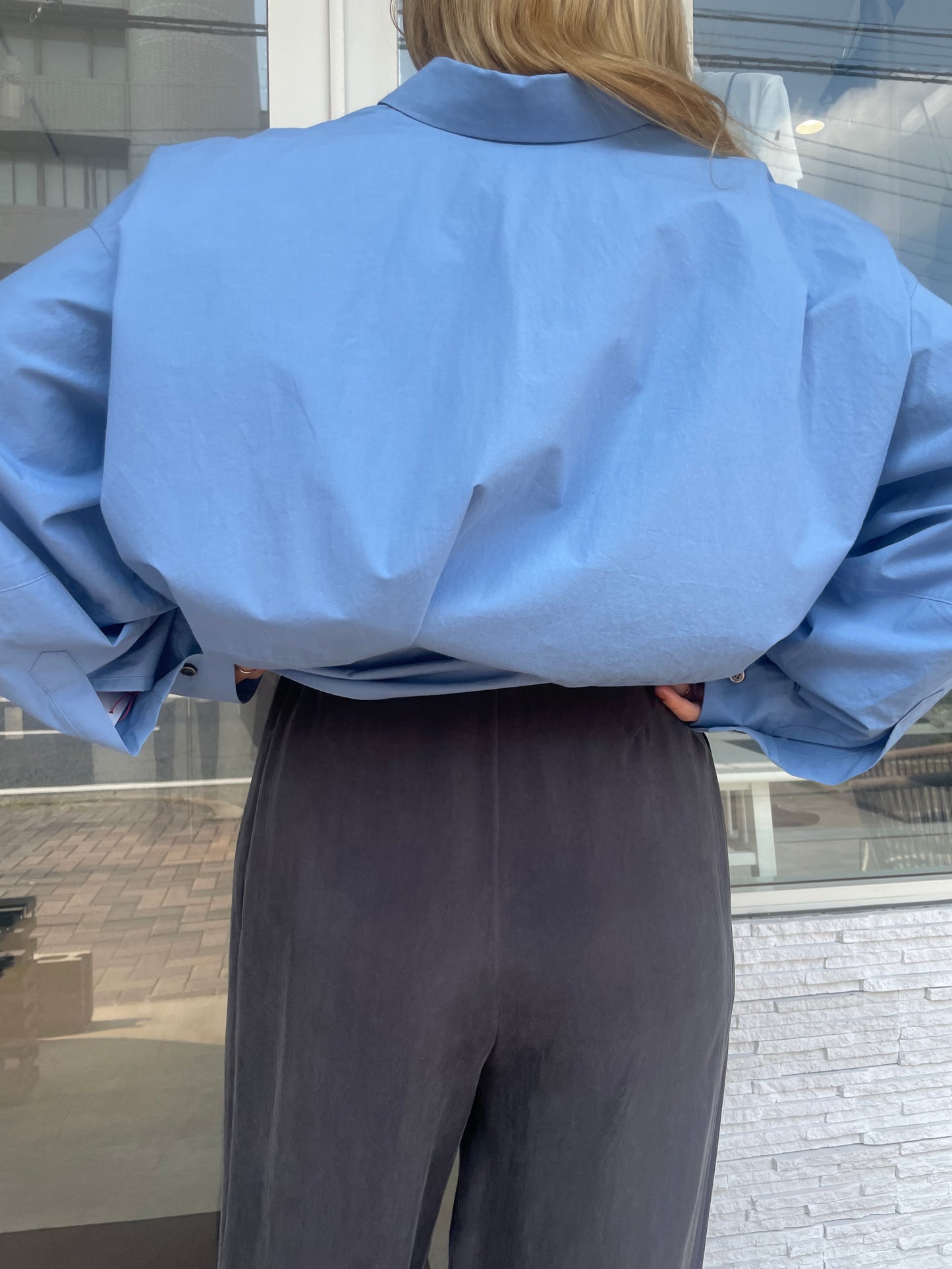 キュプラストレートパンツ