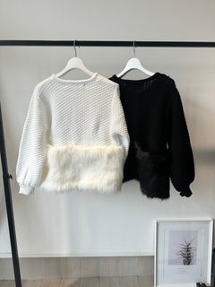 ボリュームファーカーディガン