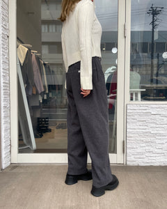 ステッチデザインバレルパンツ