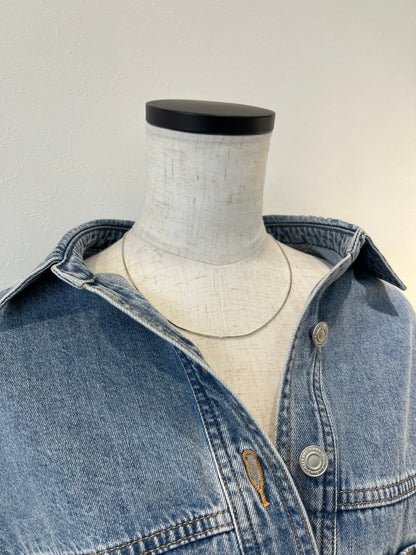 スネークチェーンマグネットネックレス