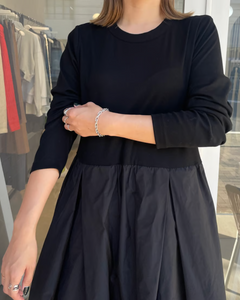 ロングスリーブドッキングバルーンワンピース