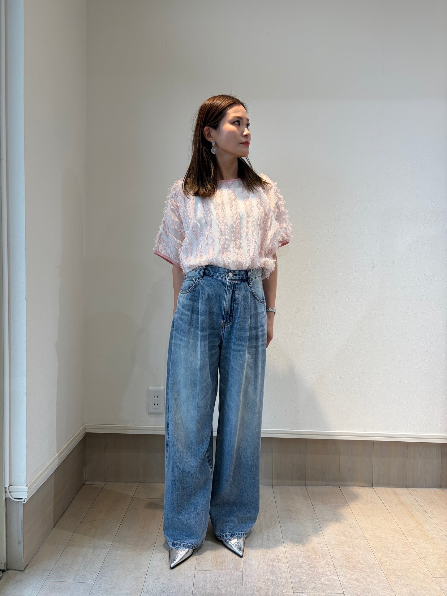 ジャガードブラウス