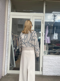 ニュアンスラインシャギージップジャケット