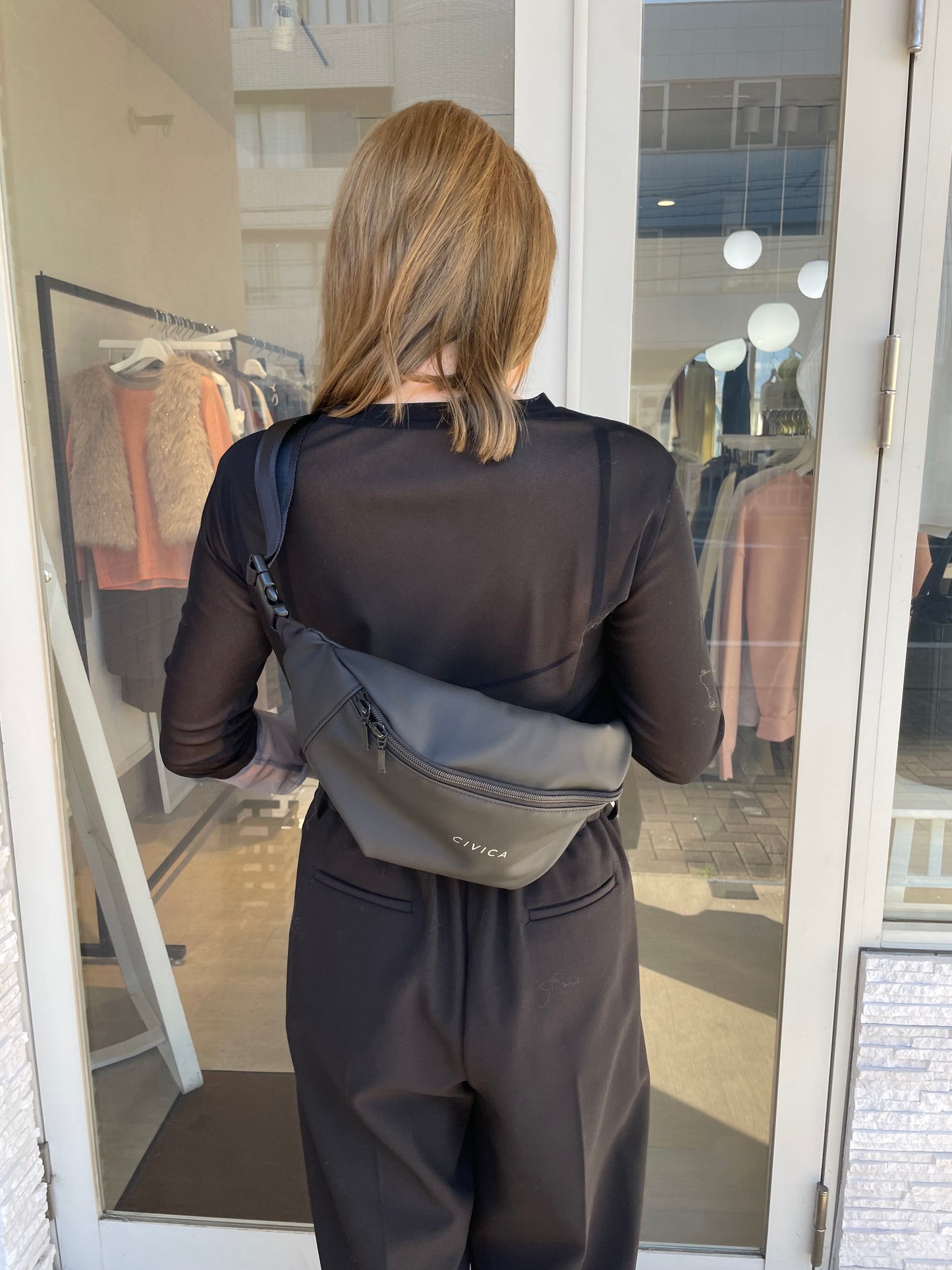 MADE IN JAPAN  eco leather body bag